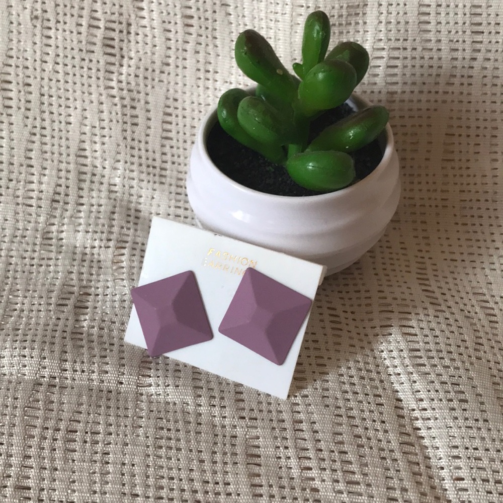 💜 Purple earrings
